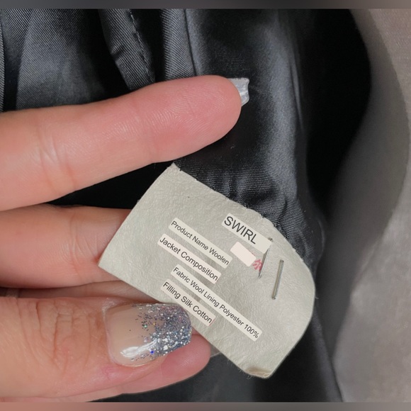 Unique Vintage Long Coat by SWIRL Sisters Fortune - Gray - Picture 10 of 10